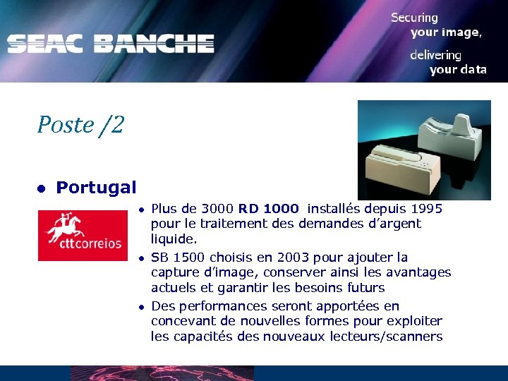 Poste /2 l Portugal l Plus de 3000 RD 1000 installés depuis 1995 pour