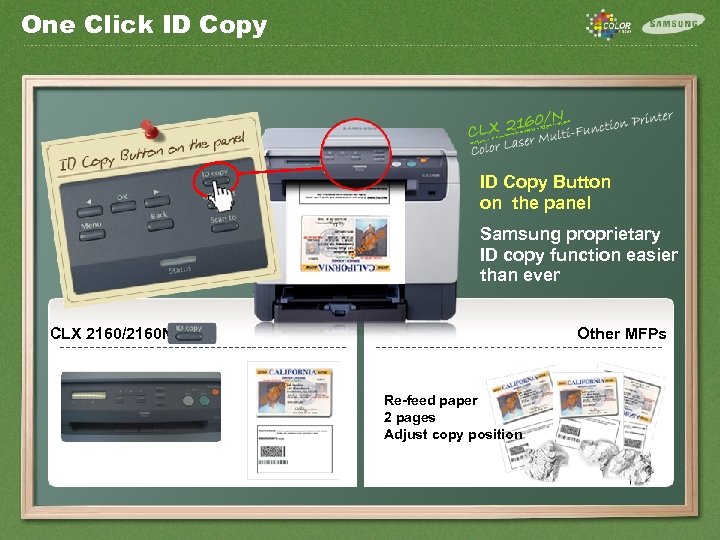 One Click ID Copy Button on the panel Samsung proprietary ID copy function easier