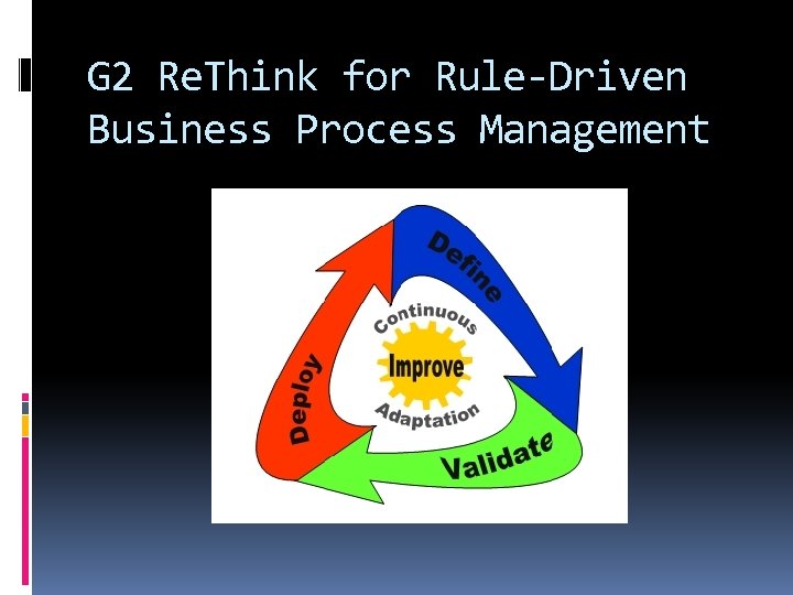 G 2 Re. Think for Rule-Driven Business Process Management 