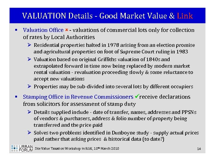VALUATION Details - Good Market Value & Link § Valuation Office û - valuations