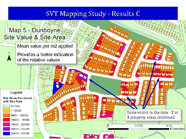 SVT Mapping Study - Results C Mean value per m 2 applied Provides a