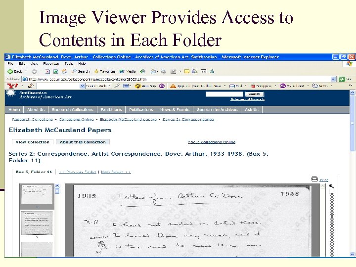 Image Viewer Provides Access to Contents in Each Folder 