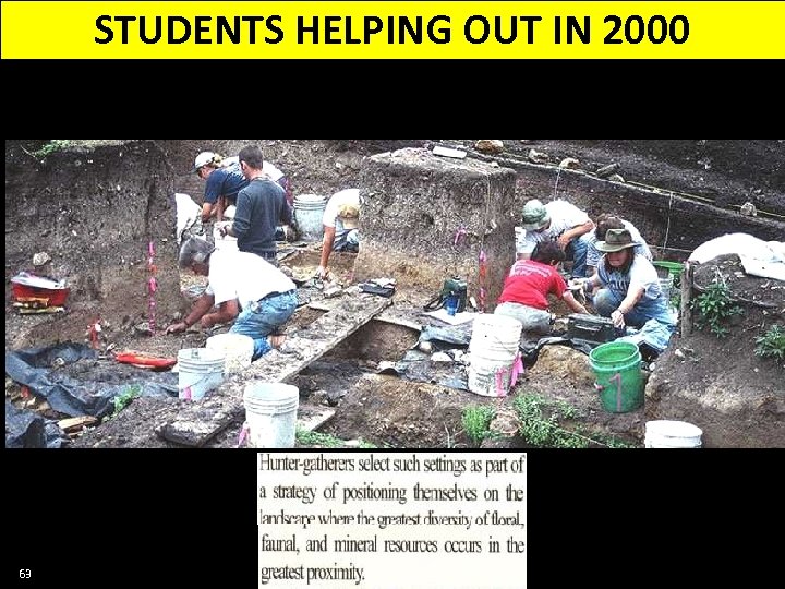 STUDENTS HELPING OUT IN 2000 63 