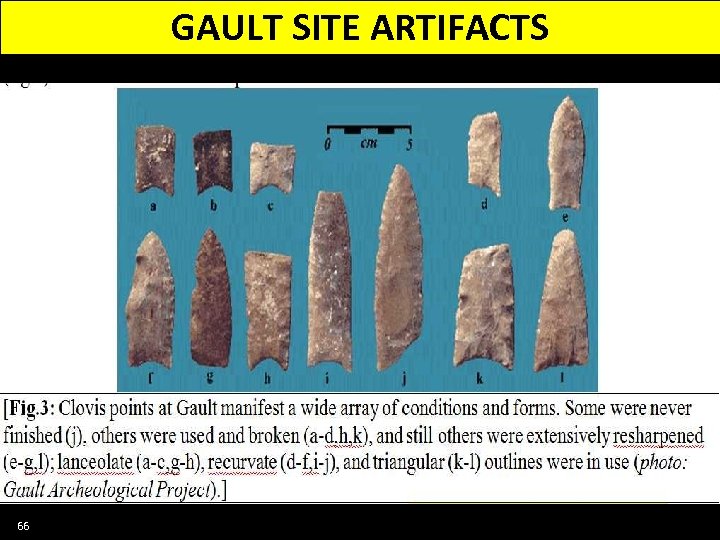 GAULT SITE ARTIFACTS 66 