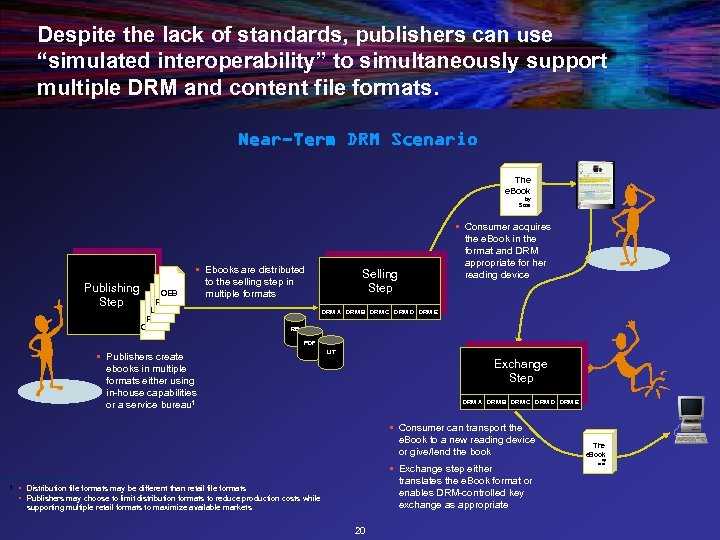 Despite the lack of standards, publishers can use “simulated interoperability” to simultaneously support multiple