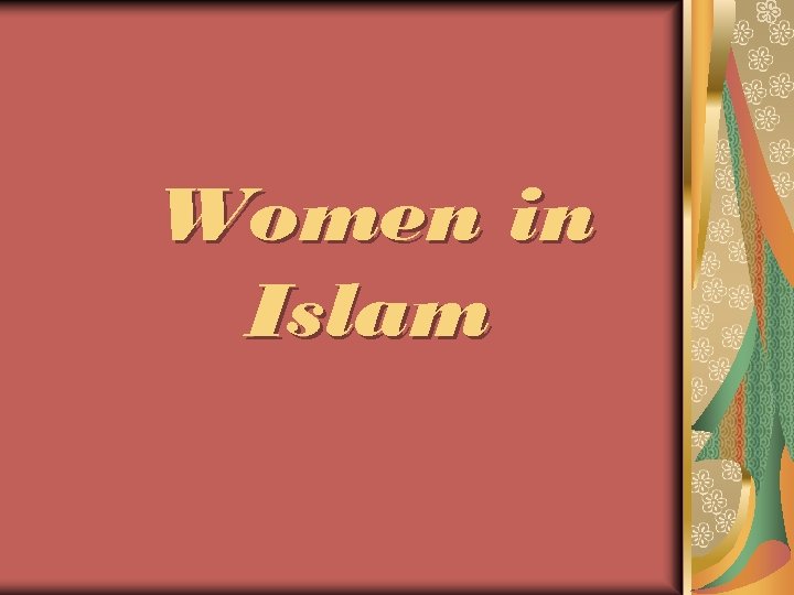 Women in Islam 