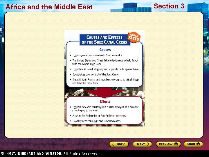 Africa and the Middle East Section 3 