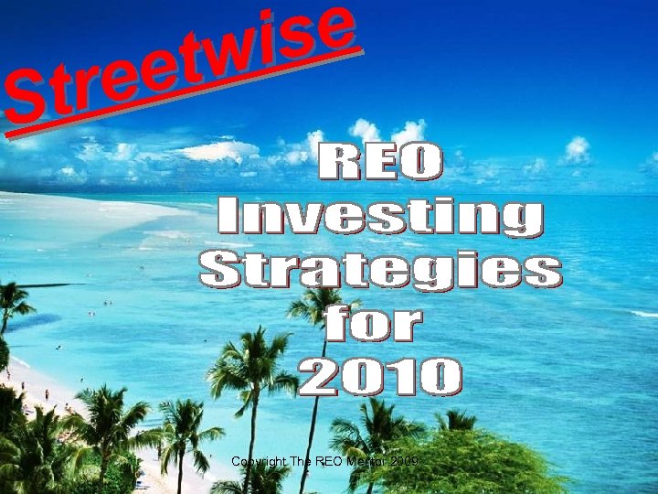 se i tw ee tr S Copyright The REO Mentor 2009 