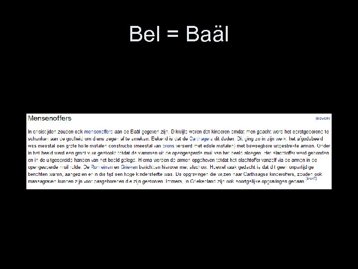 Bel = Baäl 