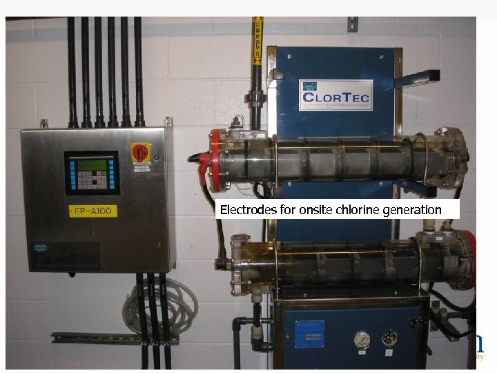 Electrodes for onsite chlorine generation 