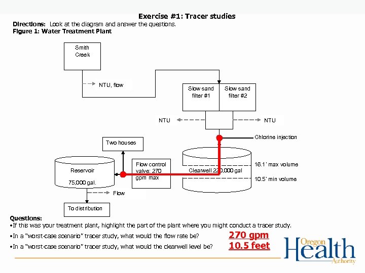 Exercise #1: Tracer studies Directions: Look at the diagram and answer the questions. Figure