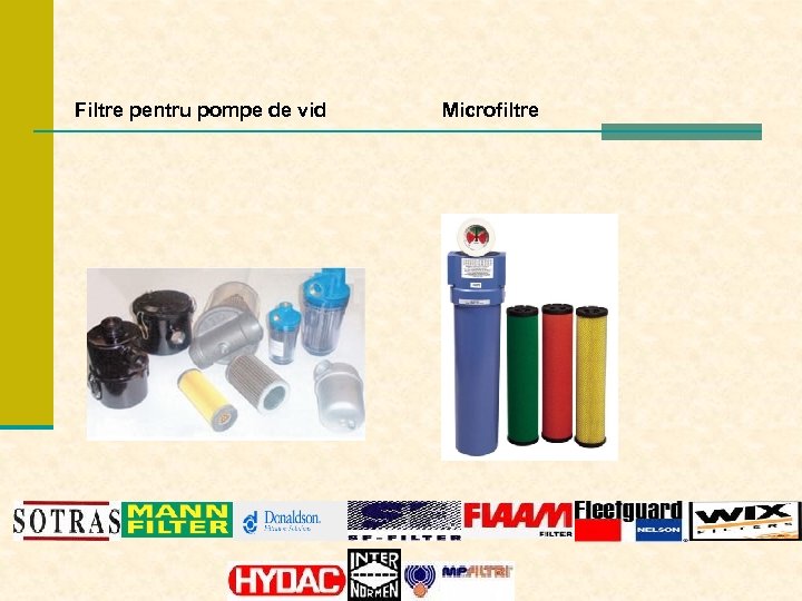 Filtre pentru pompe de vid Microfiltre 