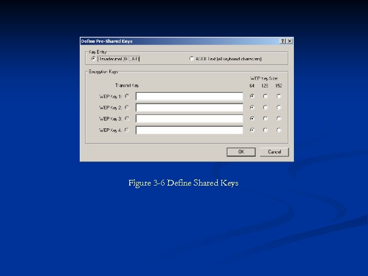 Figure 3 -6 Define Shared Keys 