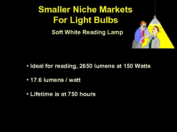 Smaller Niche Markets For Light Bulbs Soft White Reading Lamp • Ideal for reading,