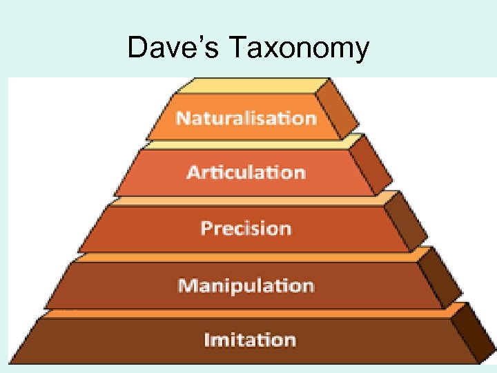 Dave’s Taxonomy 