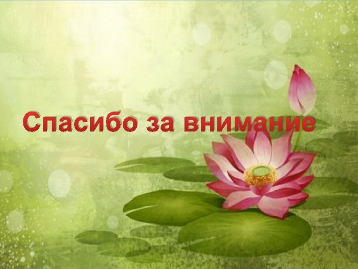 Спасибо за внимание 