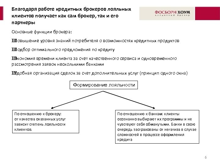 Благодаря работе кредитных брокеров лояльных клиентов получает как сам брокер, так и его партнеры
