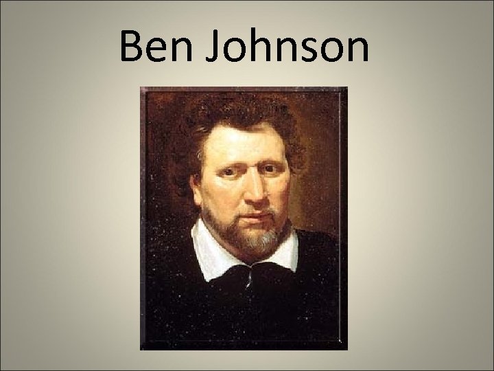 Ben Johnson 