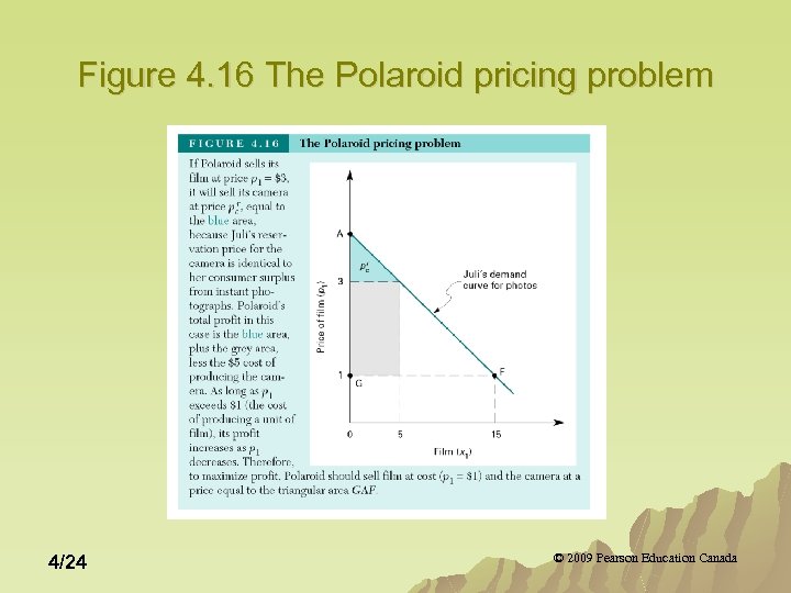 Figure 4. 16 The Polaroid pricing problem 4/24 © 2009 Pearson Education Canada 