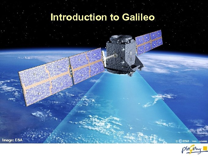 Introduction to Galileo Image: ESA 