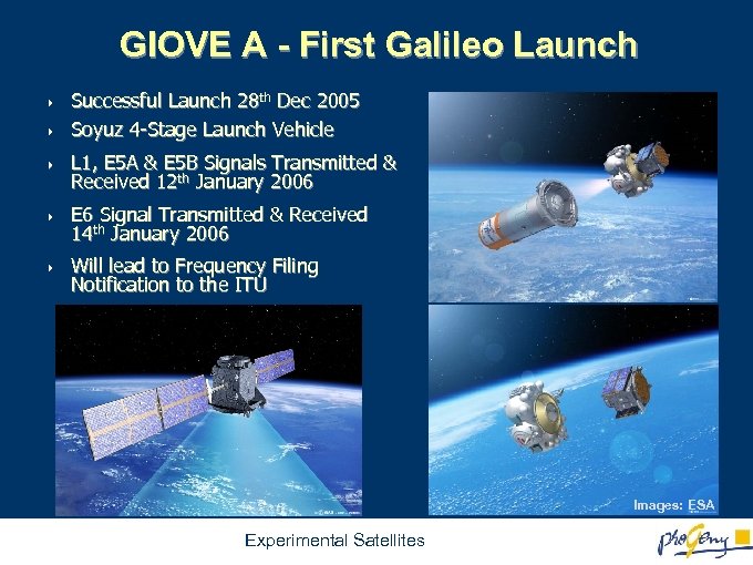 GIOVE A - First Galileo Launch 4 4 Successful Launch 28 th Dec 2005