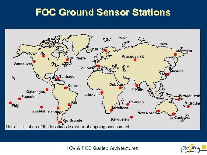 FOC Ground Sensor Stations IOV & FOC Galileo Architectures 