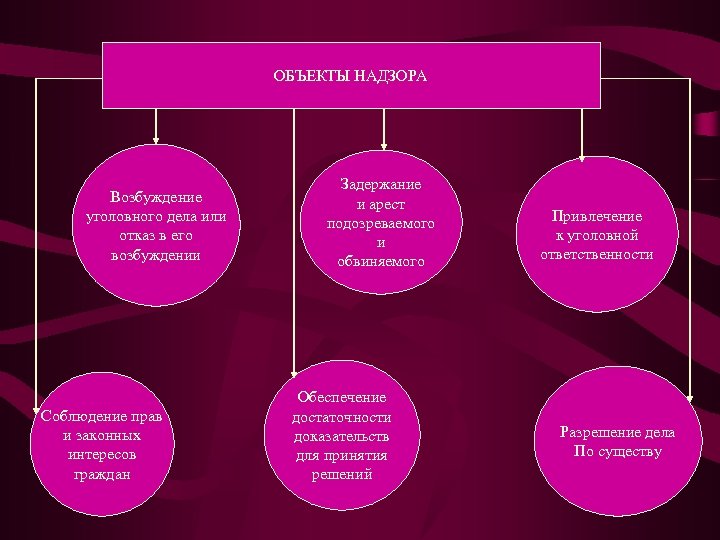 Объект надзора. Объектами прокурорского надзора являются. Объекты и субъекты прокурорского надзора. Прокурорский надзор за законностью возбуждения уголовных дел. Субъекты прокурорского надзора.