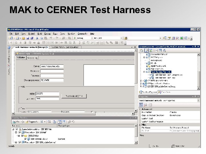 MAK to CERNER Test Harness 