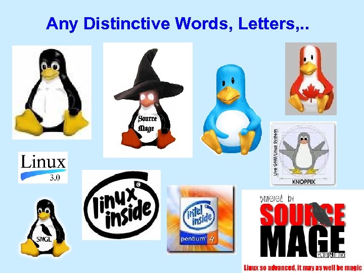 Any Distinctive Words, Letters, . . 35 