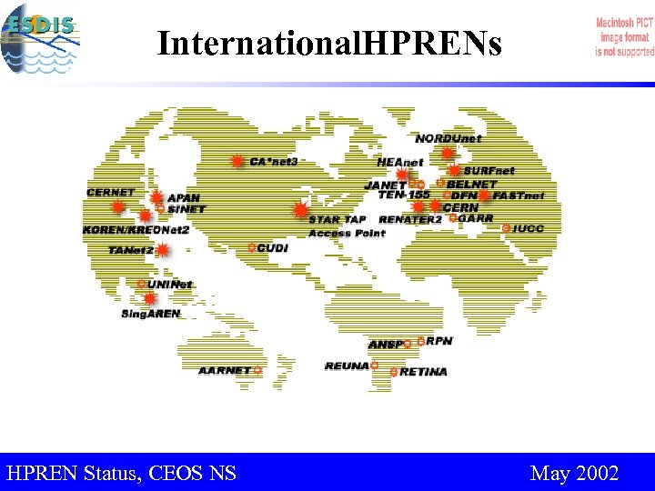International. HPRENs HPREN Status, for IUGNS CEOS Support CEOS 2003, Sapporo, Japan May 2002