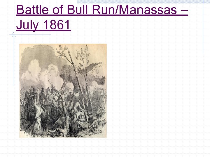 Battle of Bull Run/Manassas – July 1861 