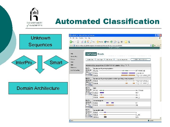 Automated Classification Unknown Sequences Inter. Pro Smart Domain Architecture 