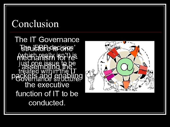 Conclusion The IT Governance The ‘ERP decision’ structure is one (which really for remechanism