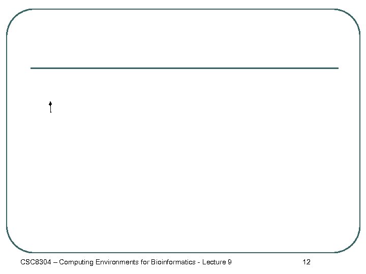 CSC 8304 – Computing Environments for Bioinformatics - Lecture 9 12 