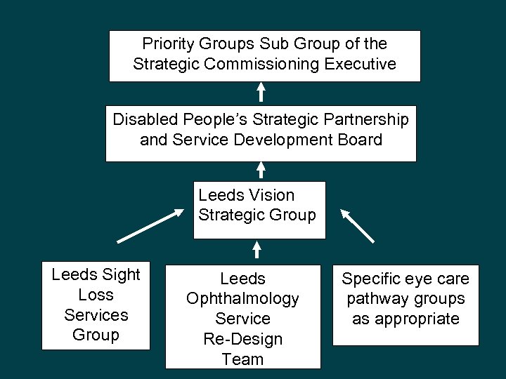 Priority Groups Sub Group of the Strategic Commissioning Executive Disabled People’s Strategic Partnership and