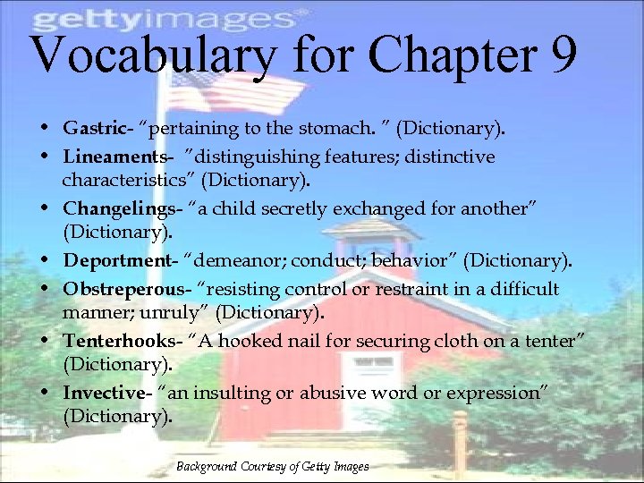 Vocabulary for Chapter 9 • Gastric- “pertaining to the stomach. ” (Dictionary). • Lineaments-