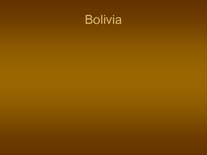 Bolivia 