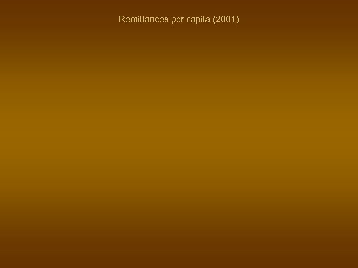 Remittances per capita (2001) 