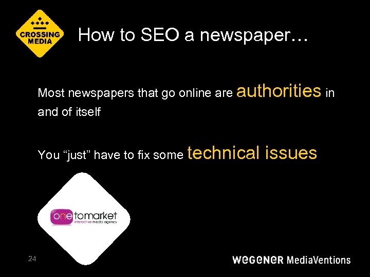 How to SEO a newspaper… Most newspapers that go online are authorities in and