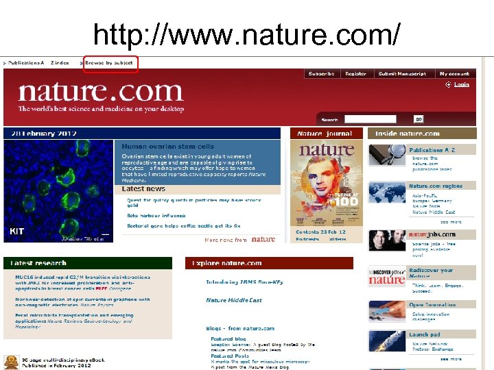 http: //www. nature. com/ 
