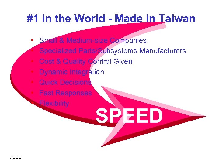 #1 in the World - Made in Taiwan • • Page Small & Medium-size