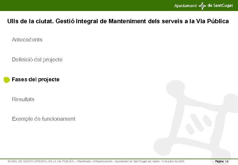 Ulls de la ciutat. Gestió Integral de Manteniment dels serveis a la Via Pública