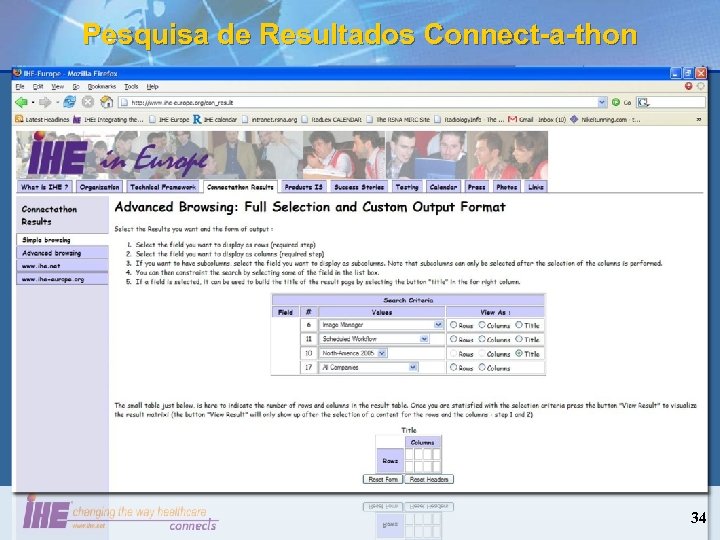Pesquisa de Resultados Connect-a-thon 34 