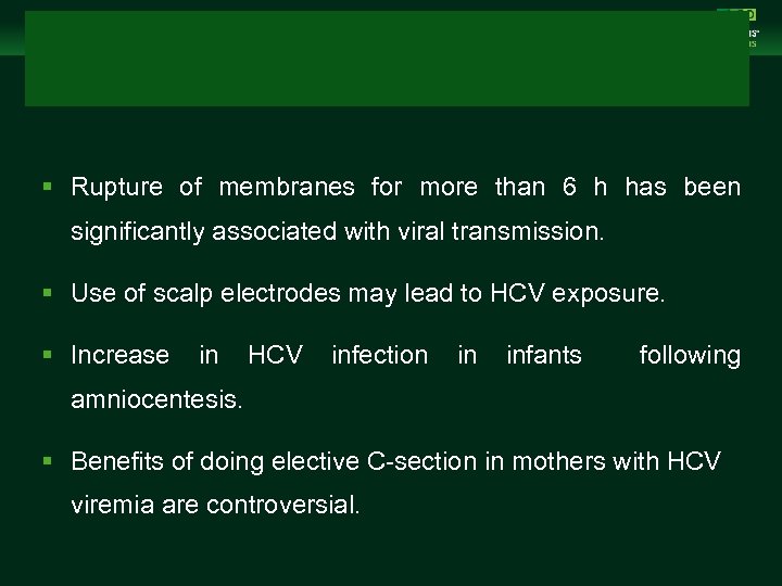 Management of Chronic Hepatitis B Virus Infection in Women of Reproductive Age clinicaloptions. com/hepatitis