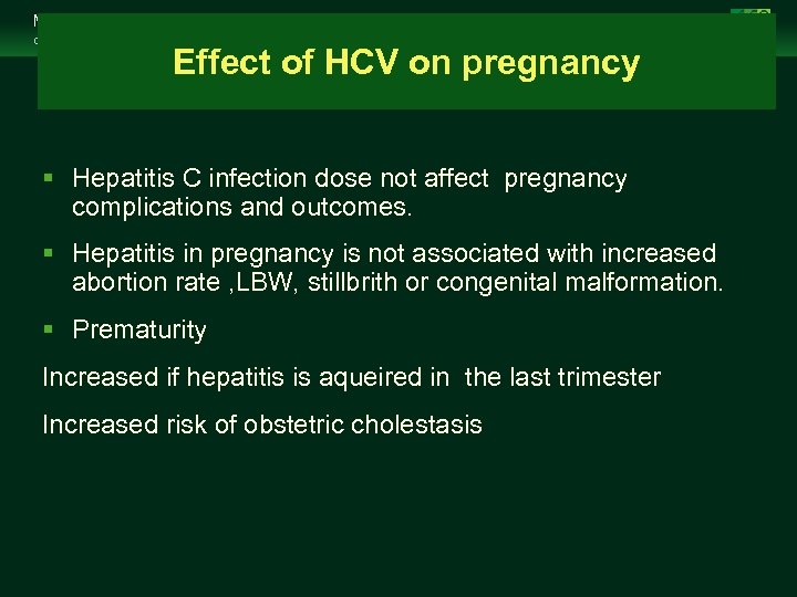 Management of Chronic Hepatitis B Virus Infection in Women of Reproductive Age clinicaloptions. com/hepatitis