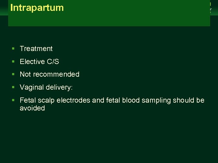 Intrapartum Management of Chronic Hepatitis B Virus Infection in Women of Reproductive Age clinicaloptions.