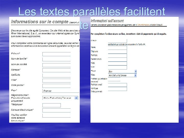 Les textes parallèles facilitent cette tâche 