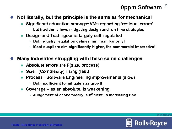 0 ppm Software 13 l Not literally, but the principle is the same as