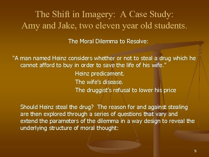 The Shift in Imagery: A Case Study: Amy and Jake, two eleven year old