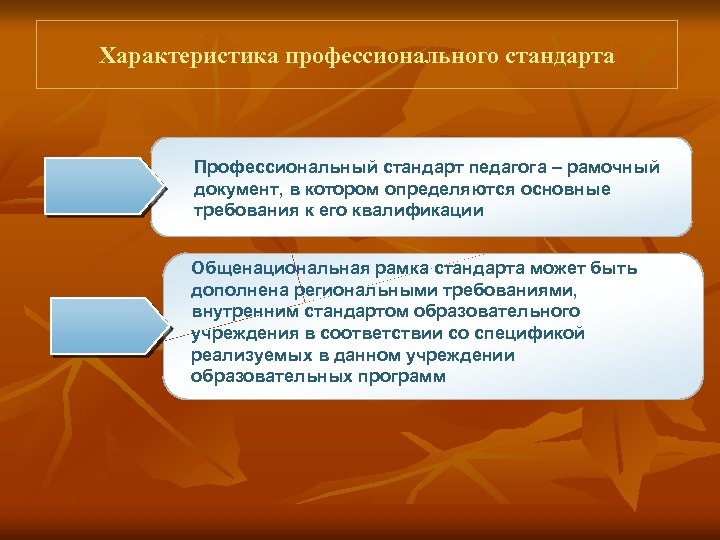 Профессиональный образовательный стандарт педагога